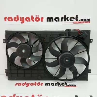 Fan Radyatör Seti Komple VW Golf5 / Jetta / Passat / Caddy / Seat Leon / A3 04-13  