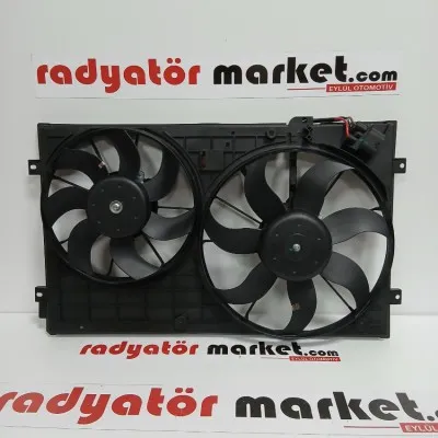 Fan Motor VW Caddy 04- Golf 04-14 Passat 06 Hava Grişsiz Davlunbazlı Komple 