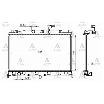 Su Radyatörü Hyundai Accent Era 06-11 Benzin  