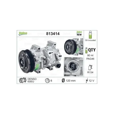 Klima Kompresörü ( Toyota Auris 1.6 07-13/ Avensis 1.6 1.8 2.0-2.0D4D 09-18 Corolla 1.4-1.6 07-12/ Verso 1.6 VALEO